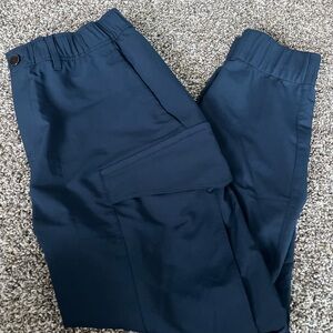 Men's Dark Blue Cargo Joggers Pants